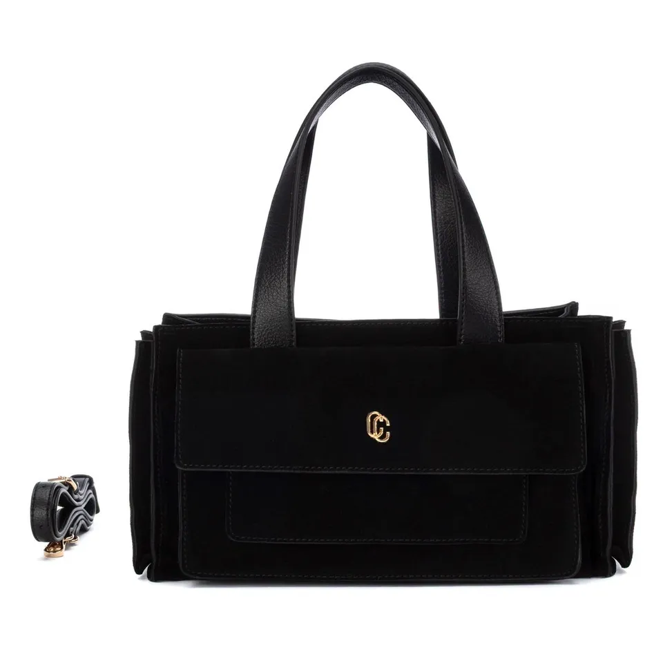 Carmela 18625402 sac cuir noir bandoulière