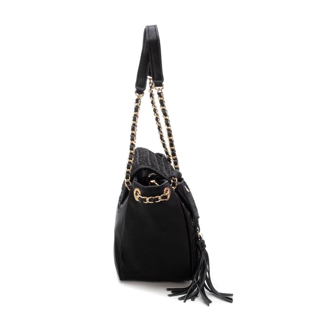 Carmela 18612701 sac noir rafia 37 cm