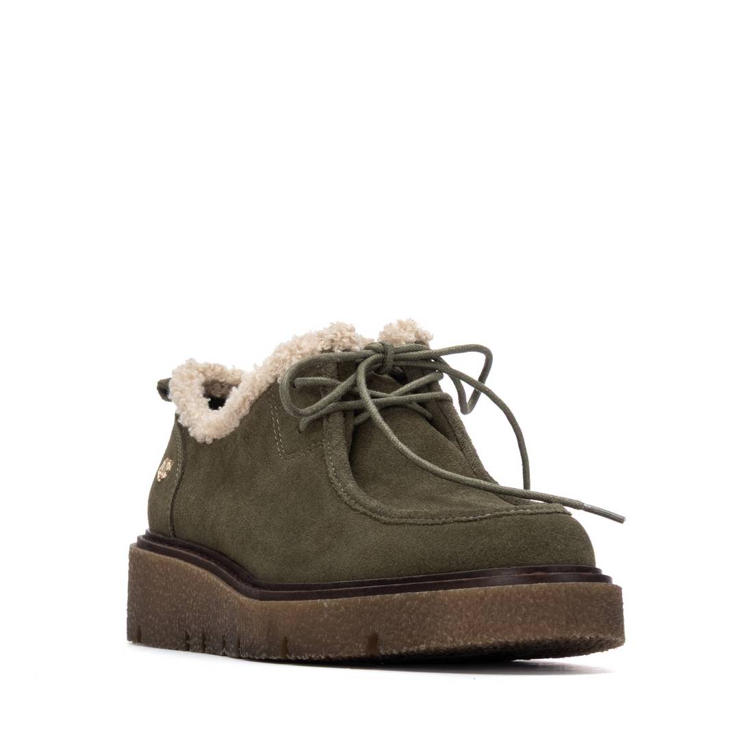 Carmela 16266901 chaussures cuir kaki lacets