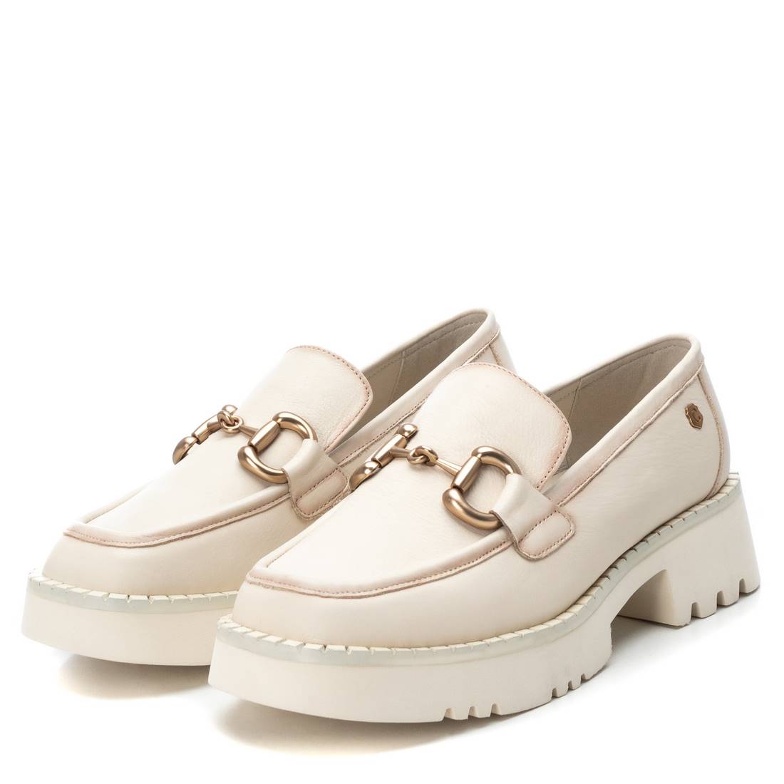 Carmela 16116302 mocassin femme blanc cuir