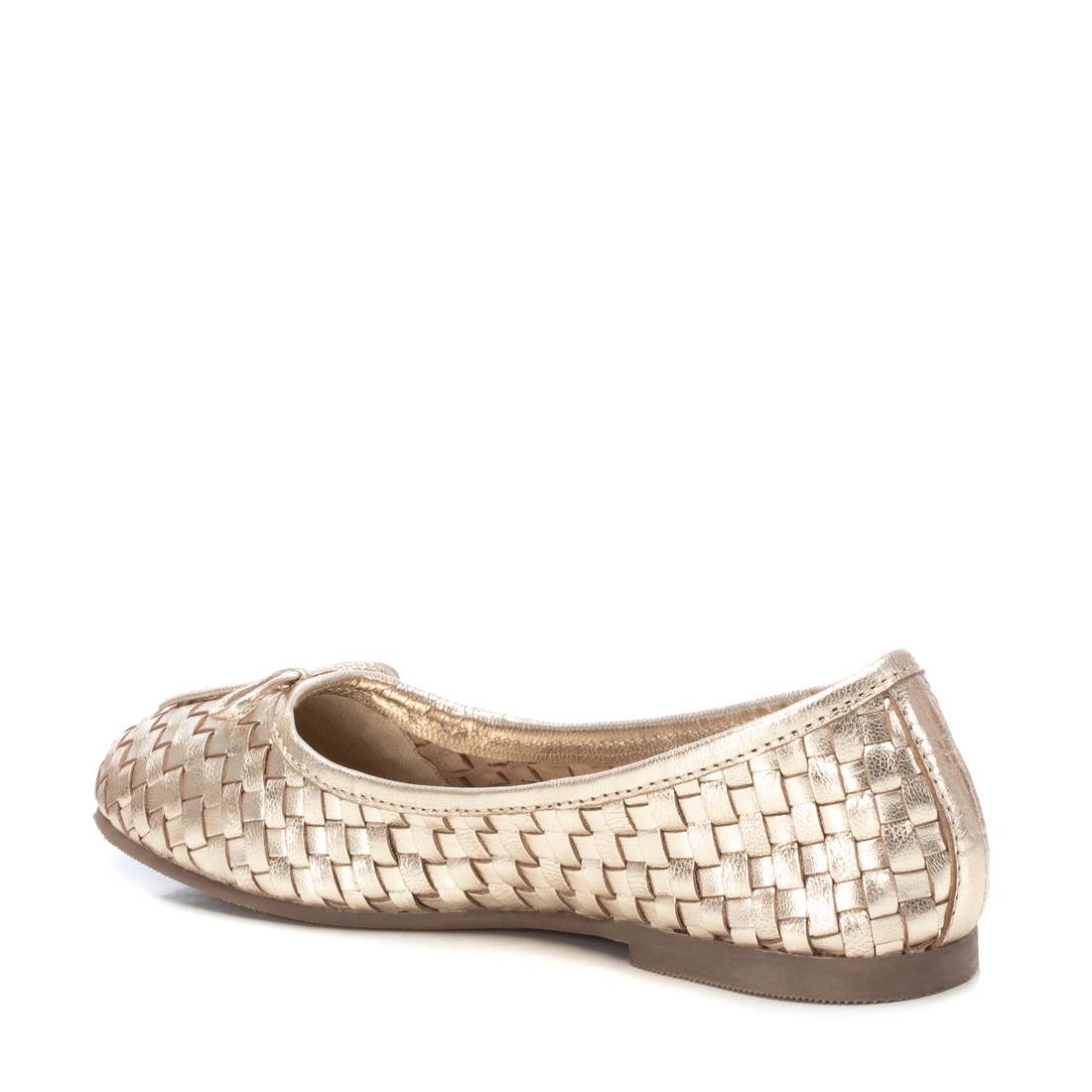 Carmela 16163902 ballerines cuir doré tressé