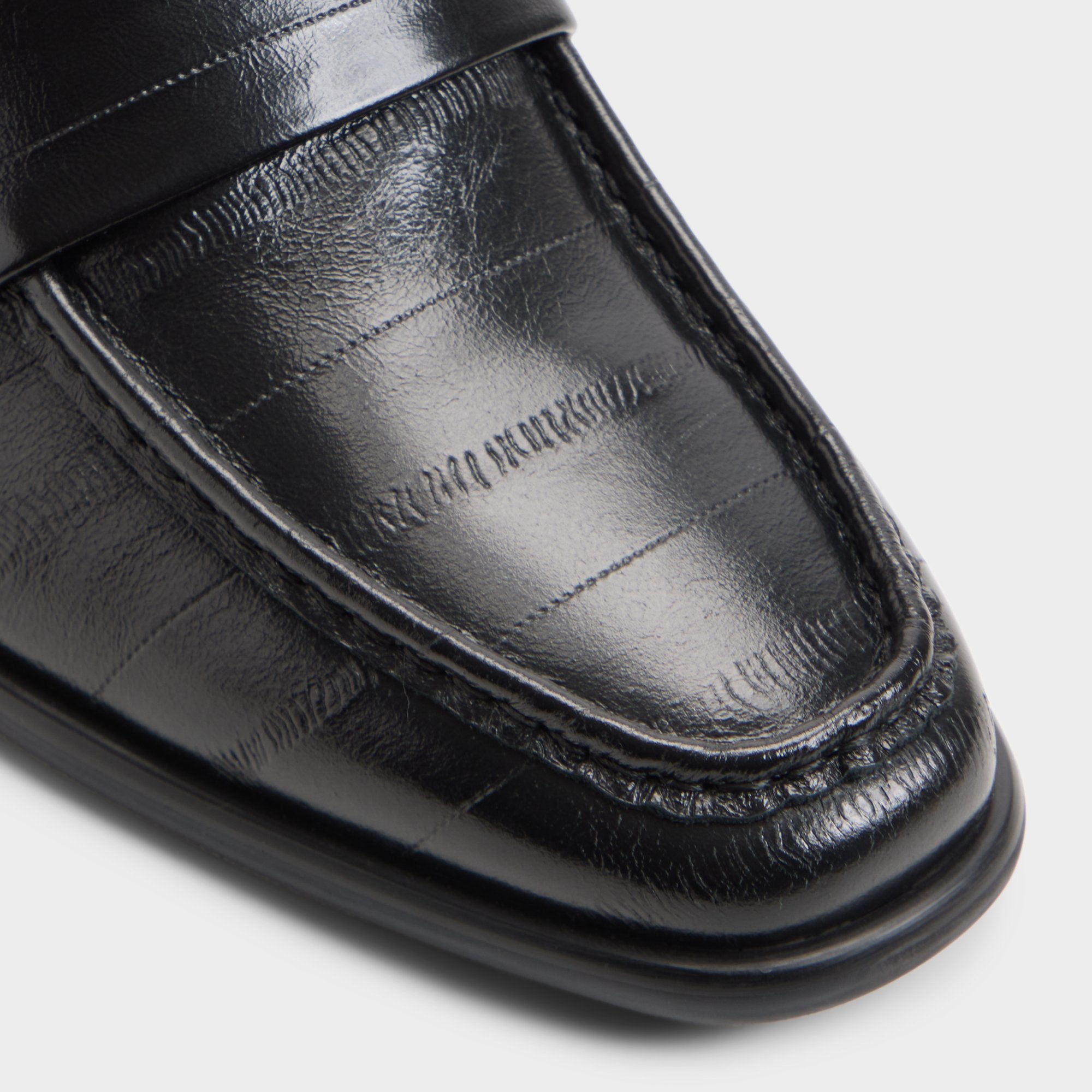ALDO Emanuele mocassins homme croco noir