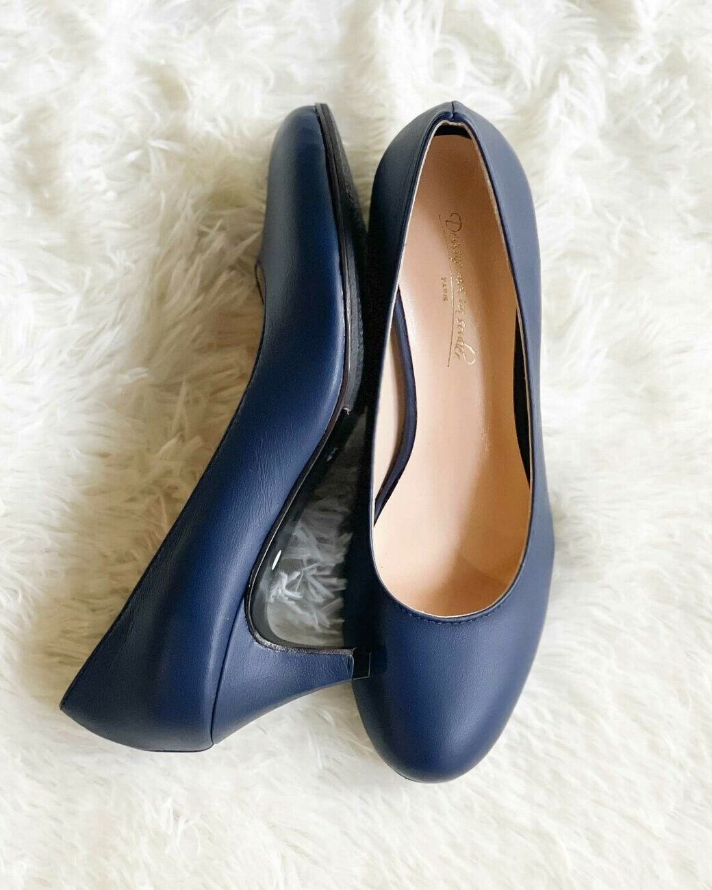 Dessine Moi Un Soulier escarpin cuir lisse marine pointure 38
