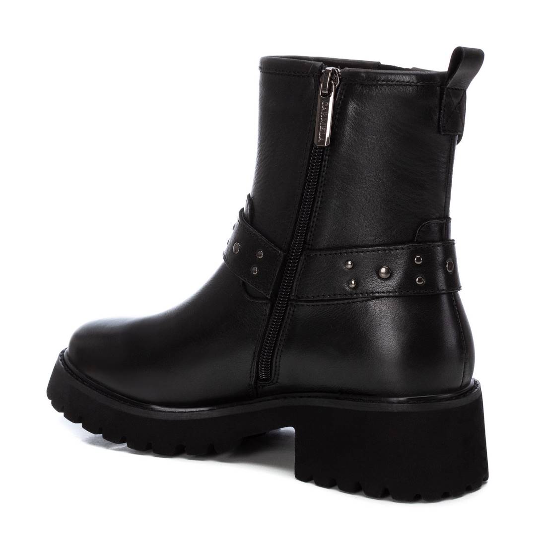 Carmela 16190901 Bottine cuir noir motard