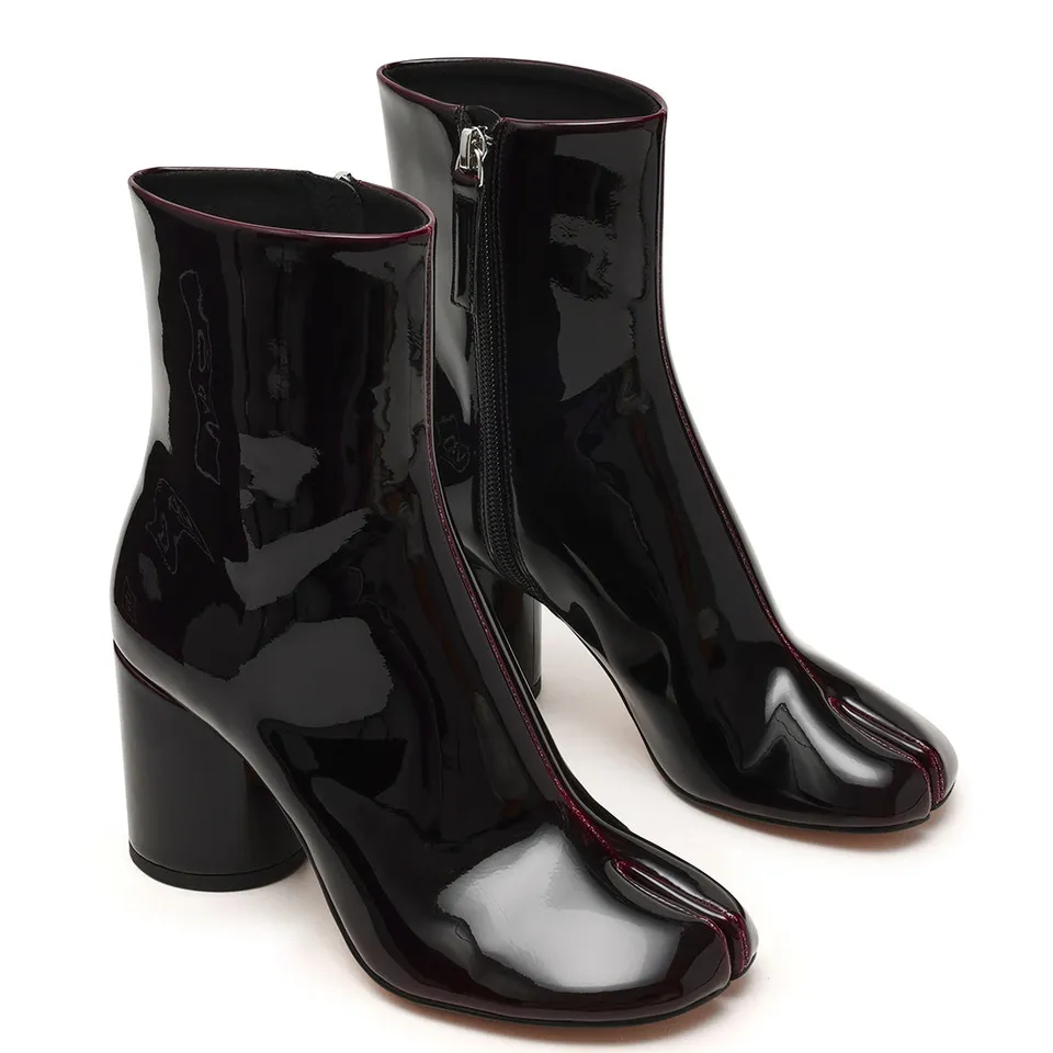 Steve Madden Caro bottine vernie bordeaux talon 8,5 cm