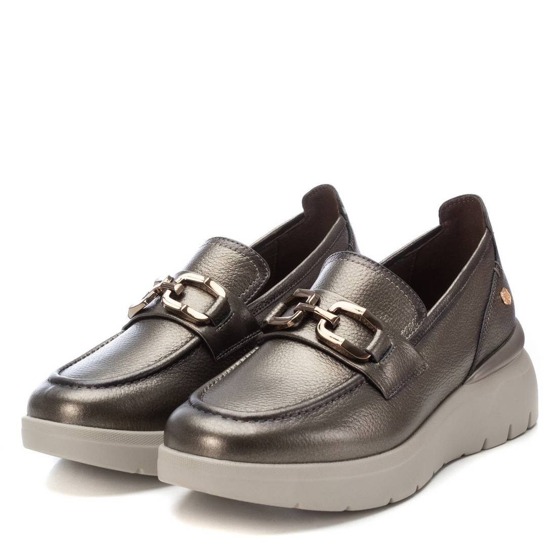 Carmela 16183703 mocassins cuir gris semelle sport