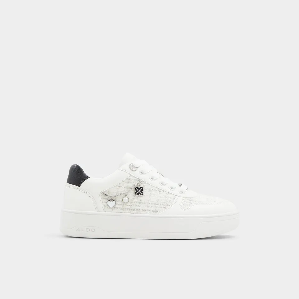 ALDO Marisette baskets blanches à charms