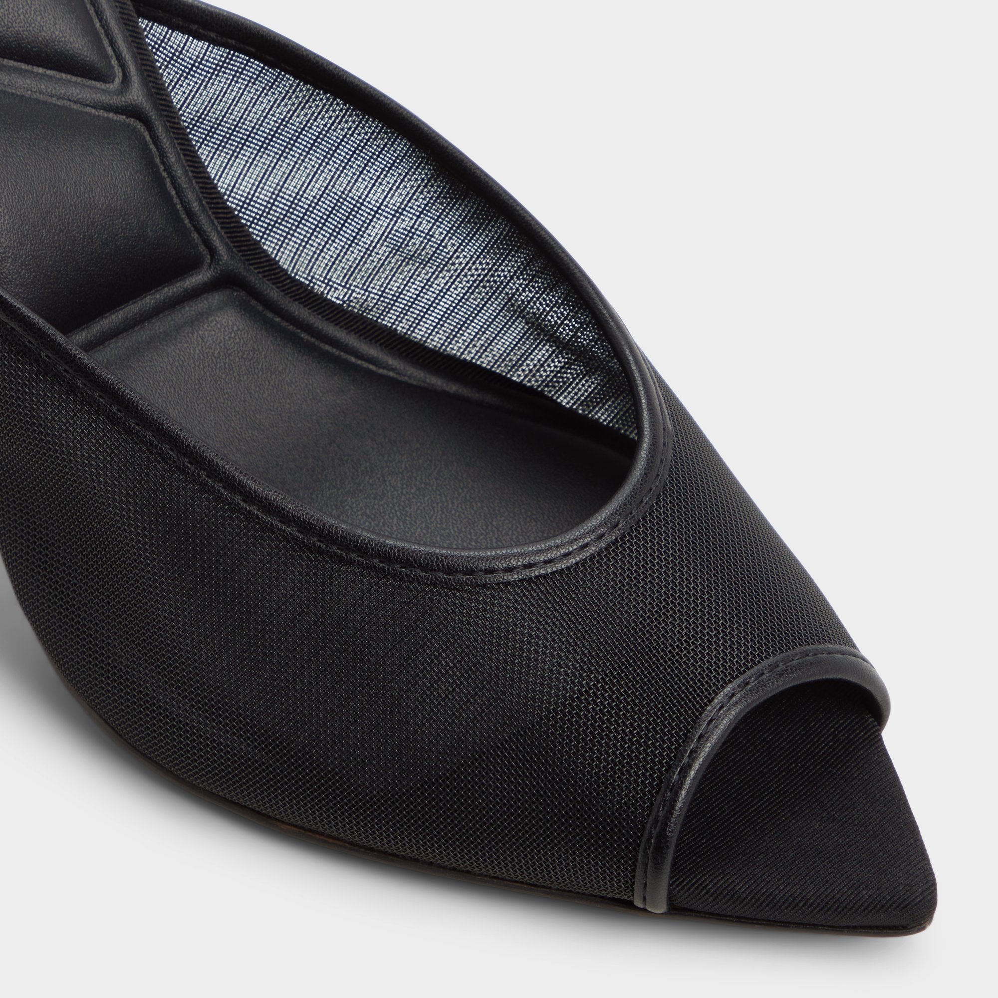 ALDO Elennah mules à talon noir mesh