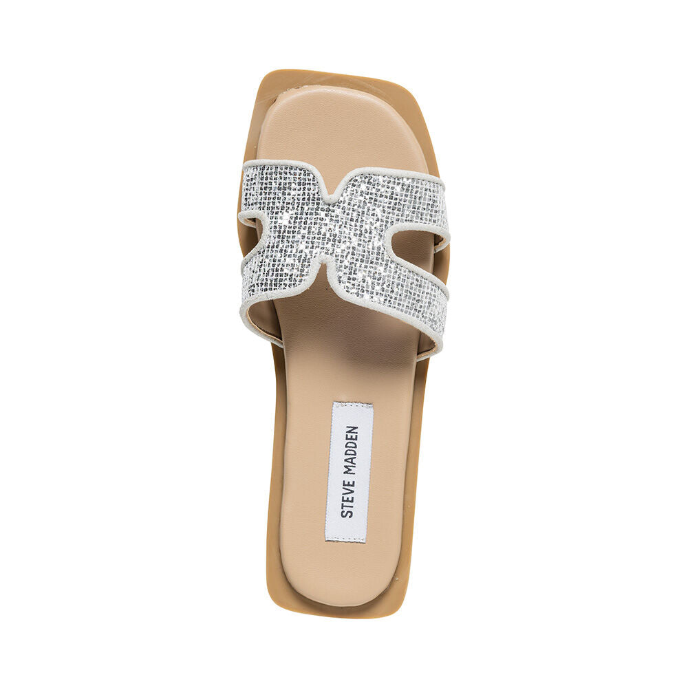 Steve Madden Sofia mules argent pailleté synthétique