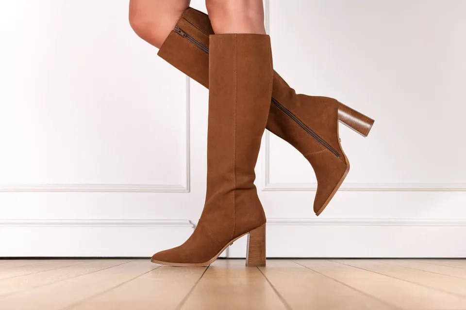 Coralie Masson Mai bottes cuir cognac talon 9 cm
