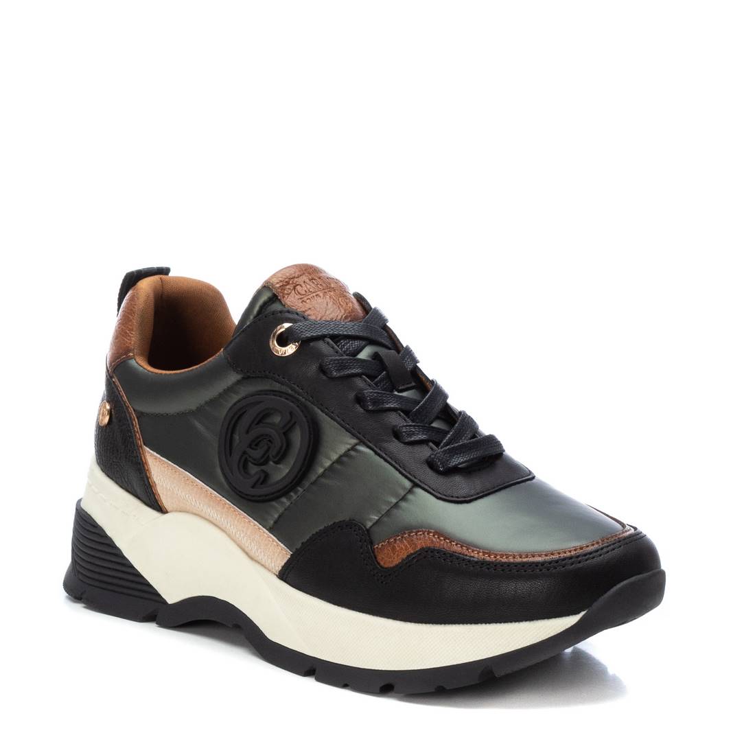 Carmela 16092805 sneaker cuir vert nylon