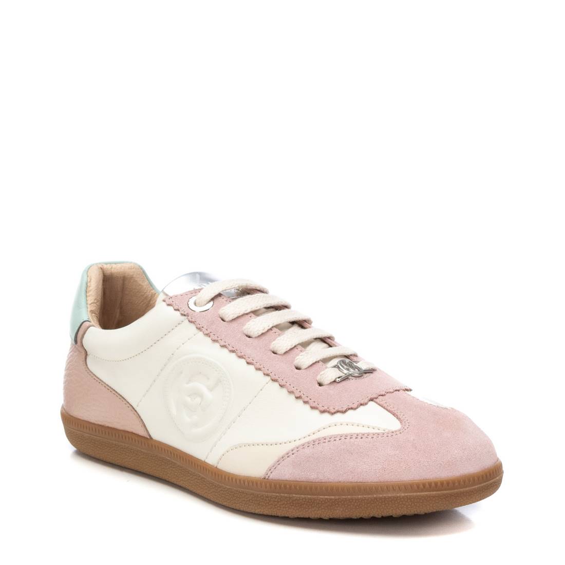 Carmela 16206006 basket femme cuir marron talon plat
