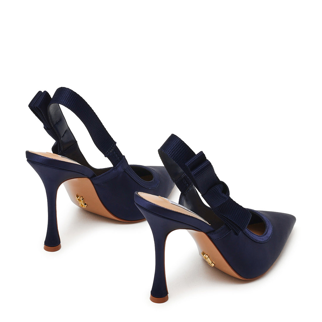 Steve Madden Brylie escarpin satin bleu marine