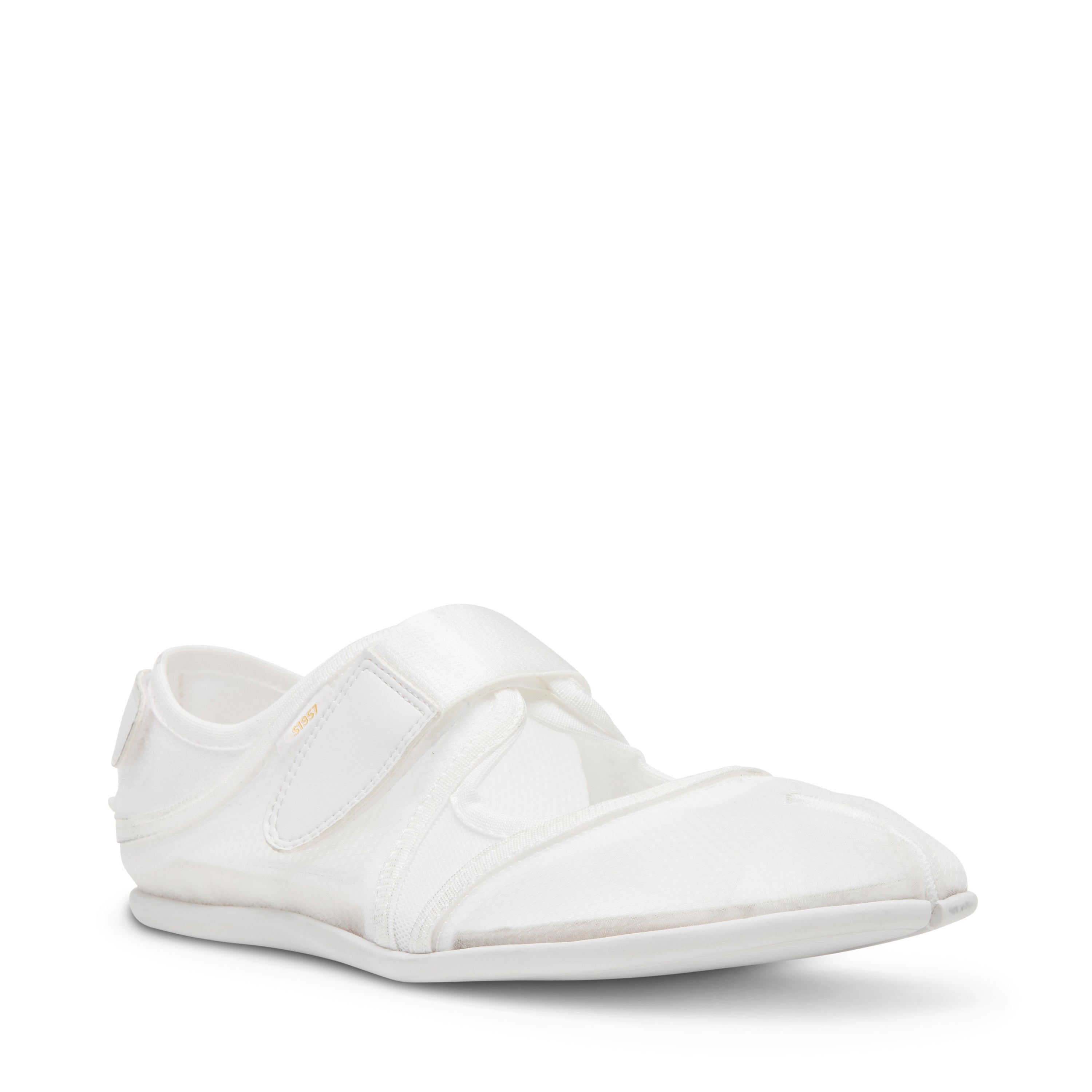 Steve Madden Rapid-Mesh ballerines blanc bride 1 cm