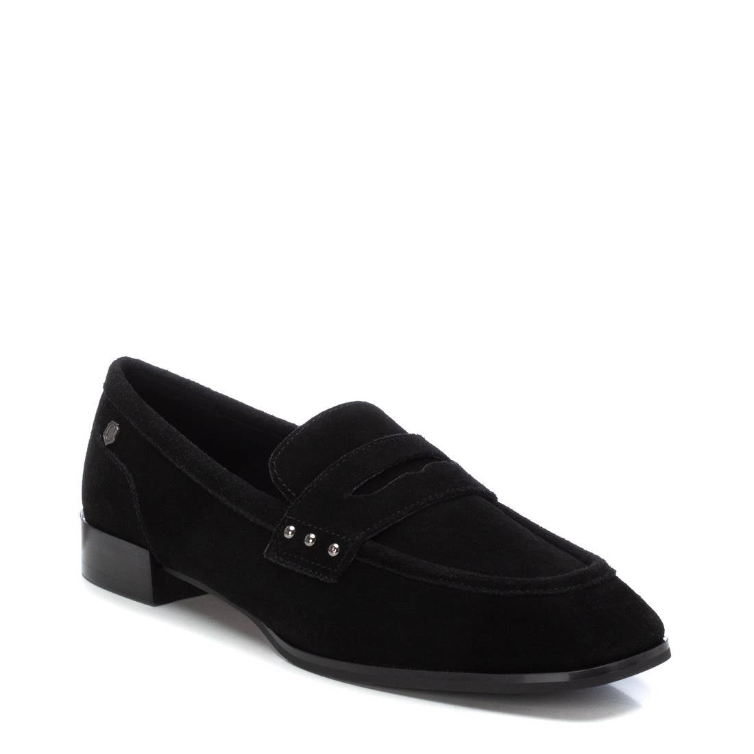 Carmela 16198703 mocassin femme noir cuir velours