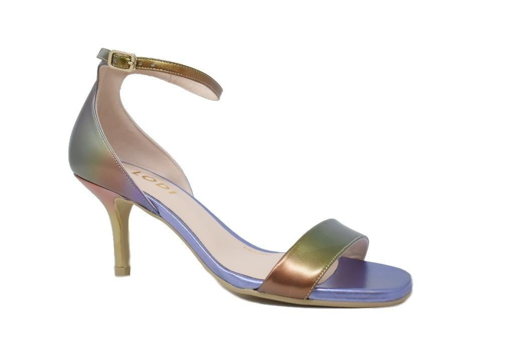 Lodi Jatuso-Bi escarpins lilas cuir talon moyen