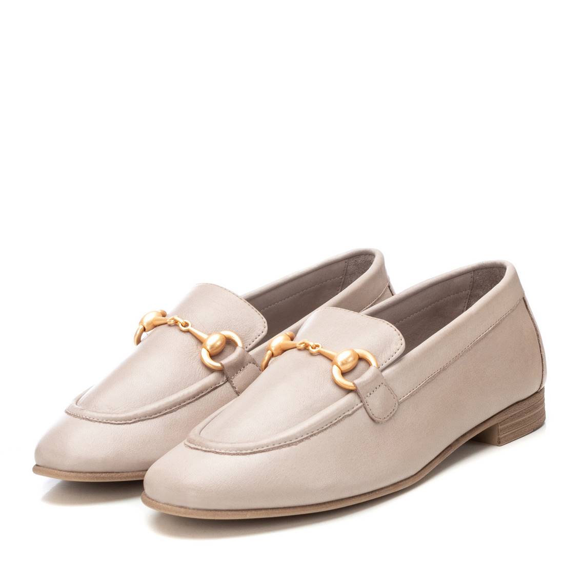 Carmela 16237203 mocassin femme cuir taupe plat