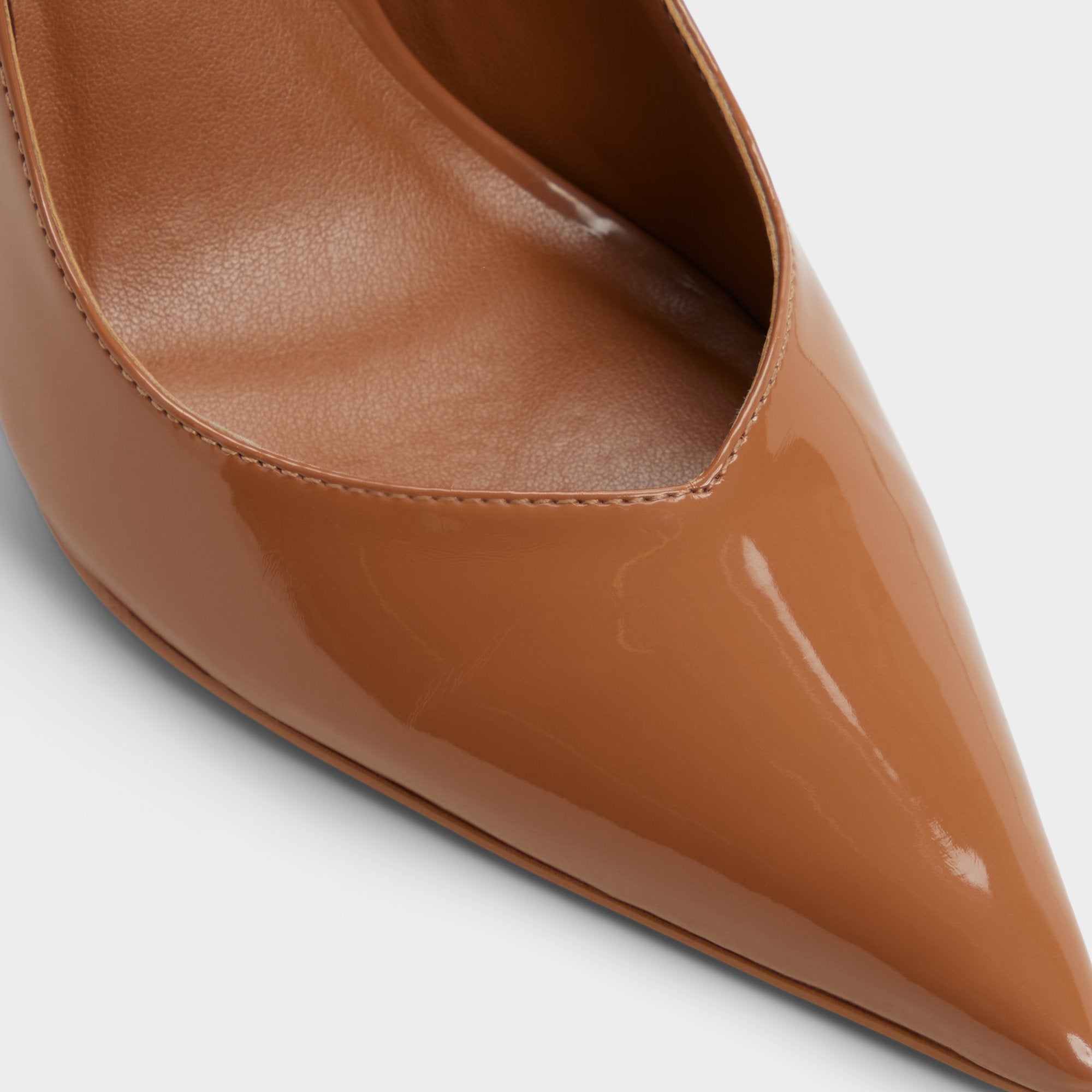 ALDO Emelie escarpins vernis marron brillant
