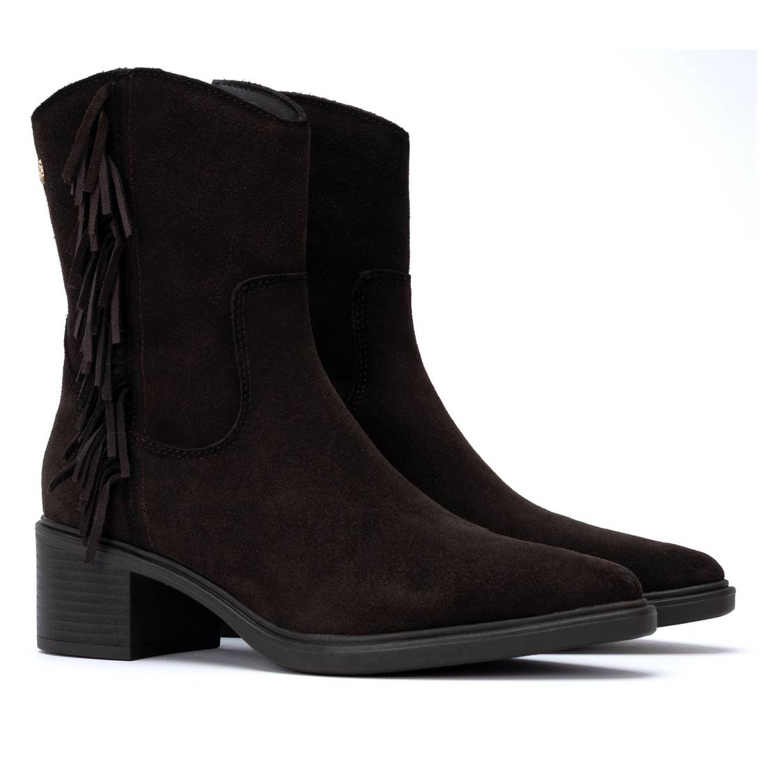 Carmela 16425202 bottines femme marron à franges