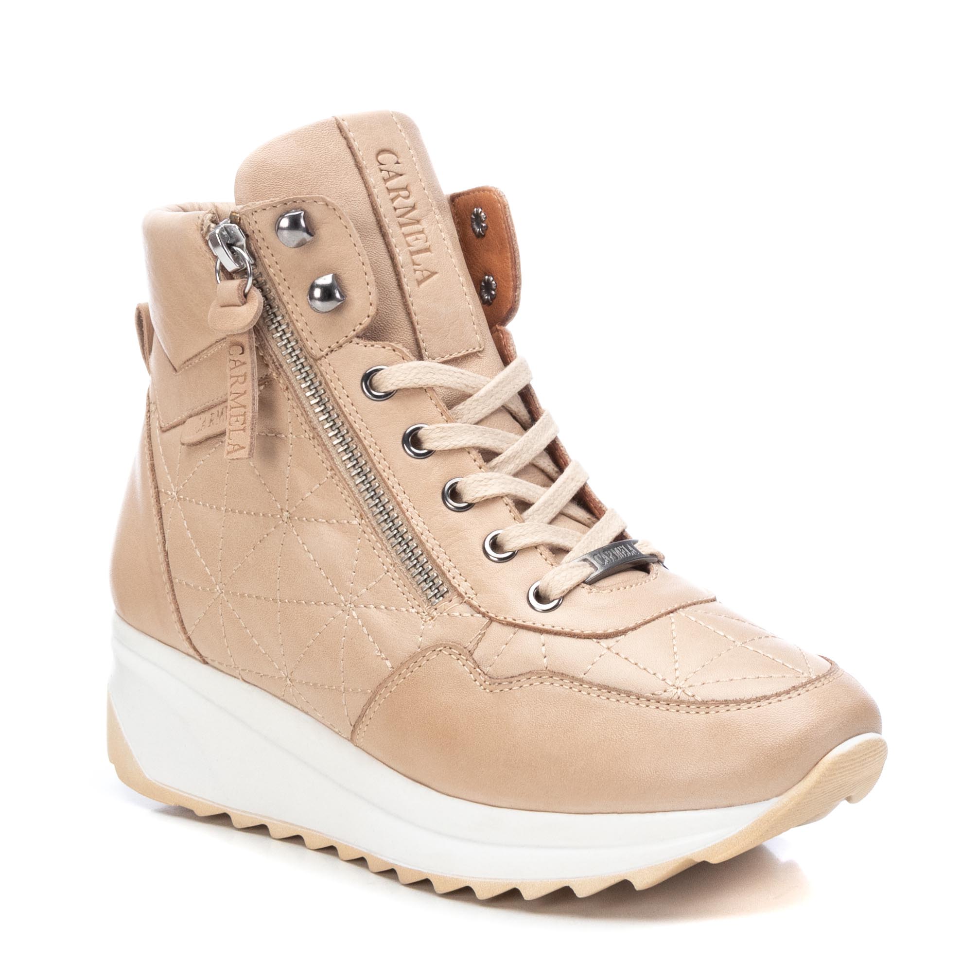 Carmela 16027903 bottine sport marron cuir véritable