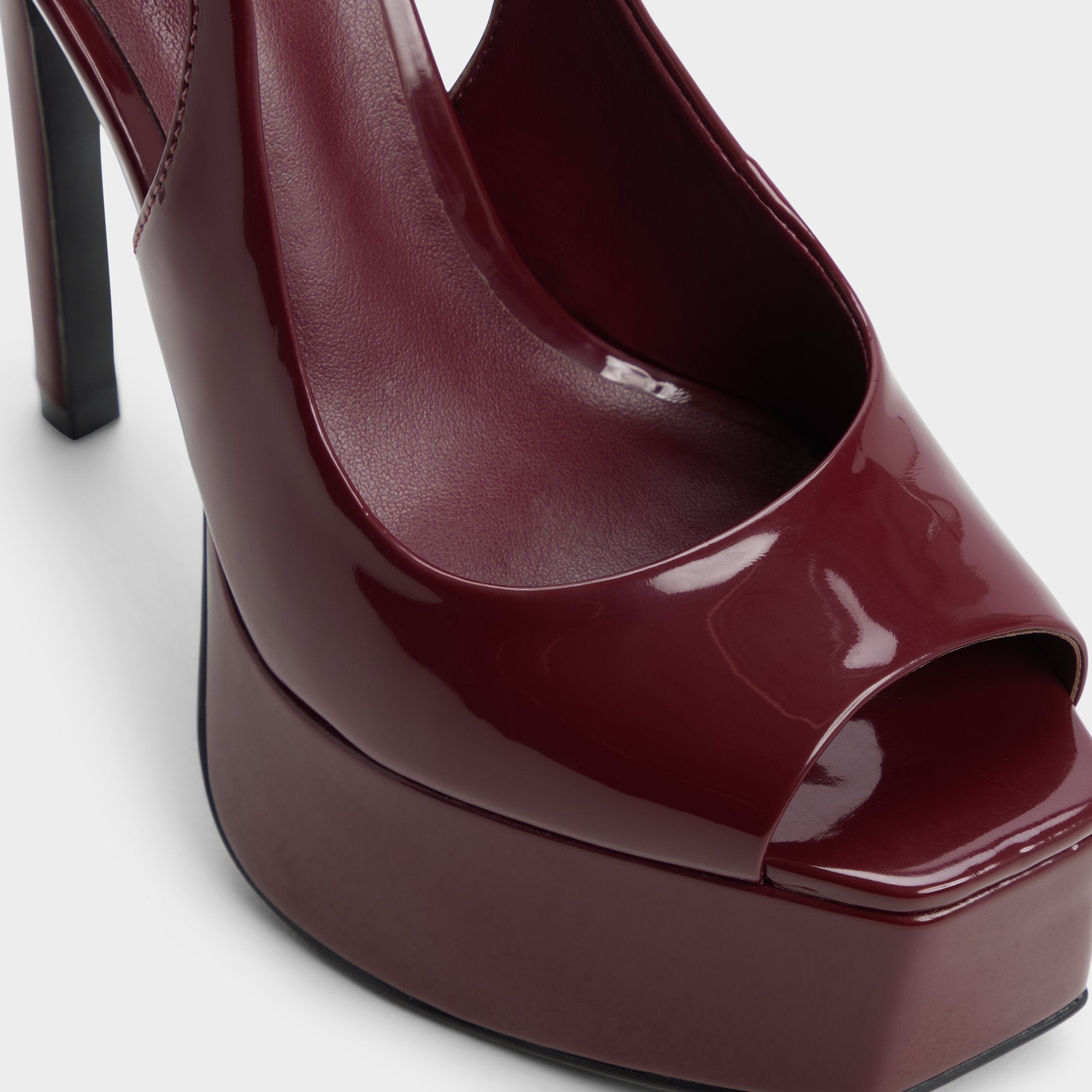 Aldo Thanlinie sandales plateforme rouge verni