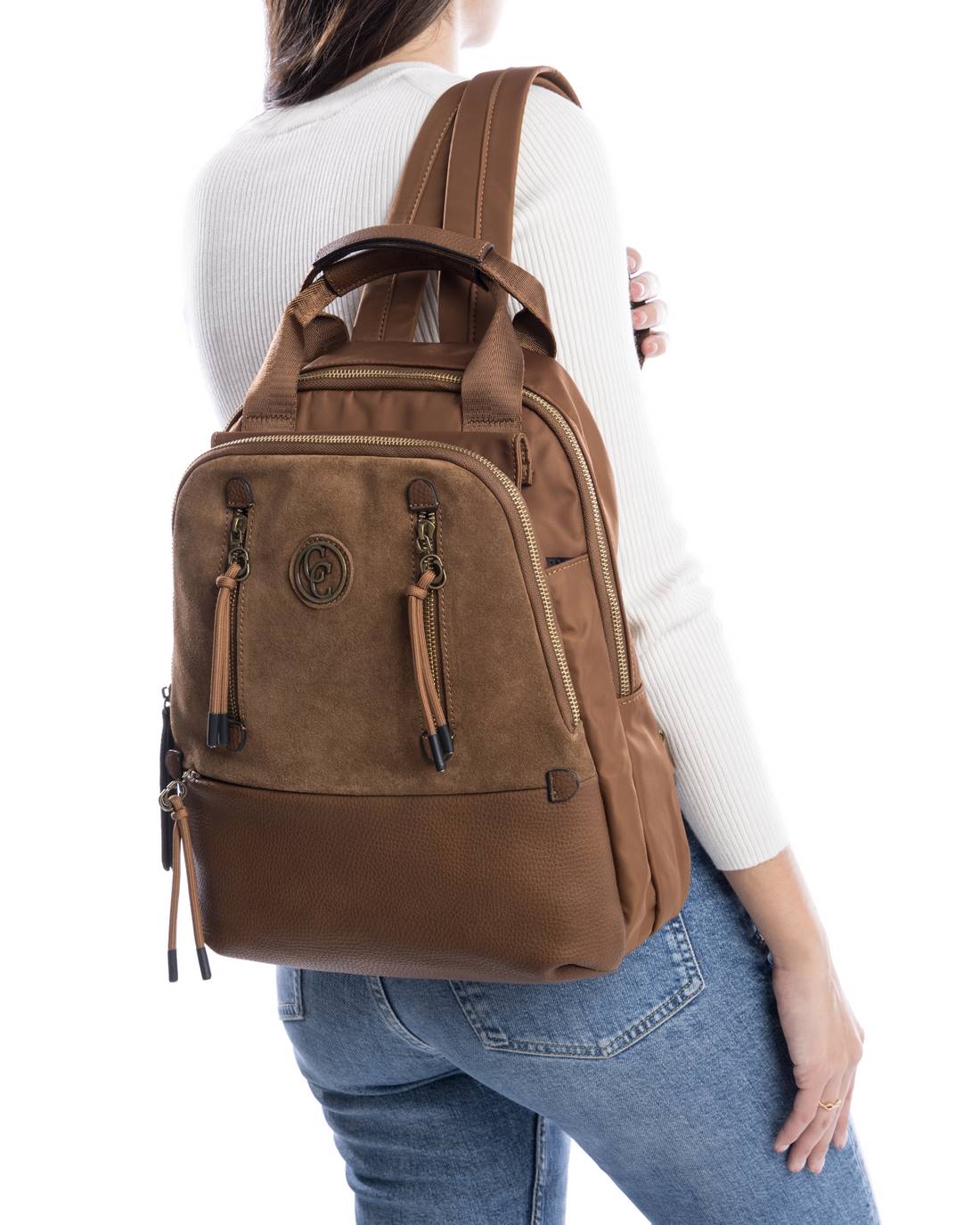 Carmela 18611902 sac à dos textile marron 39 cm