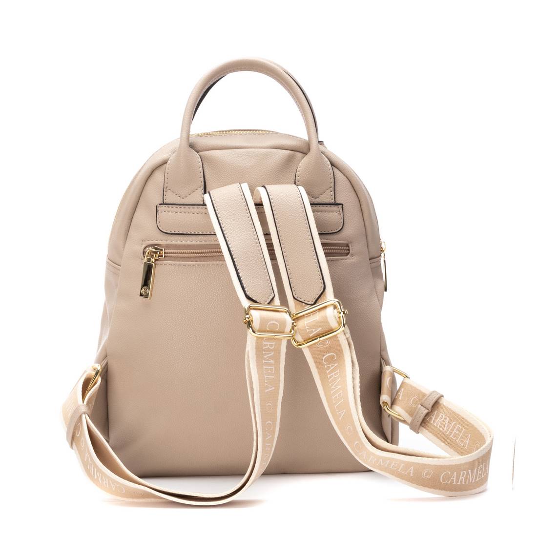 Carmela 18616402 sac à dos beige simili cuir bandoulière