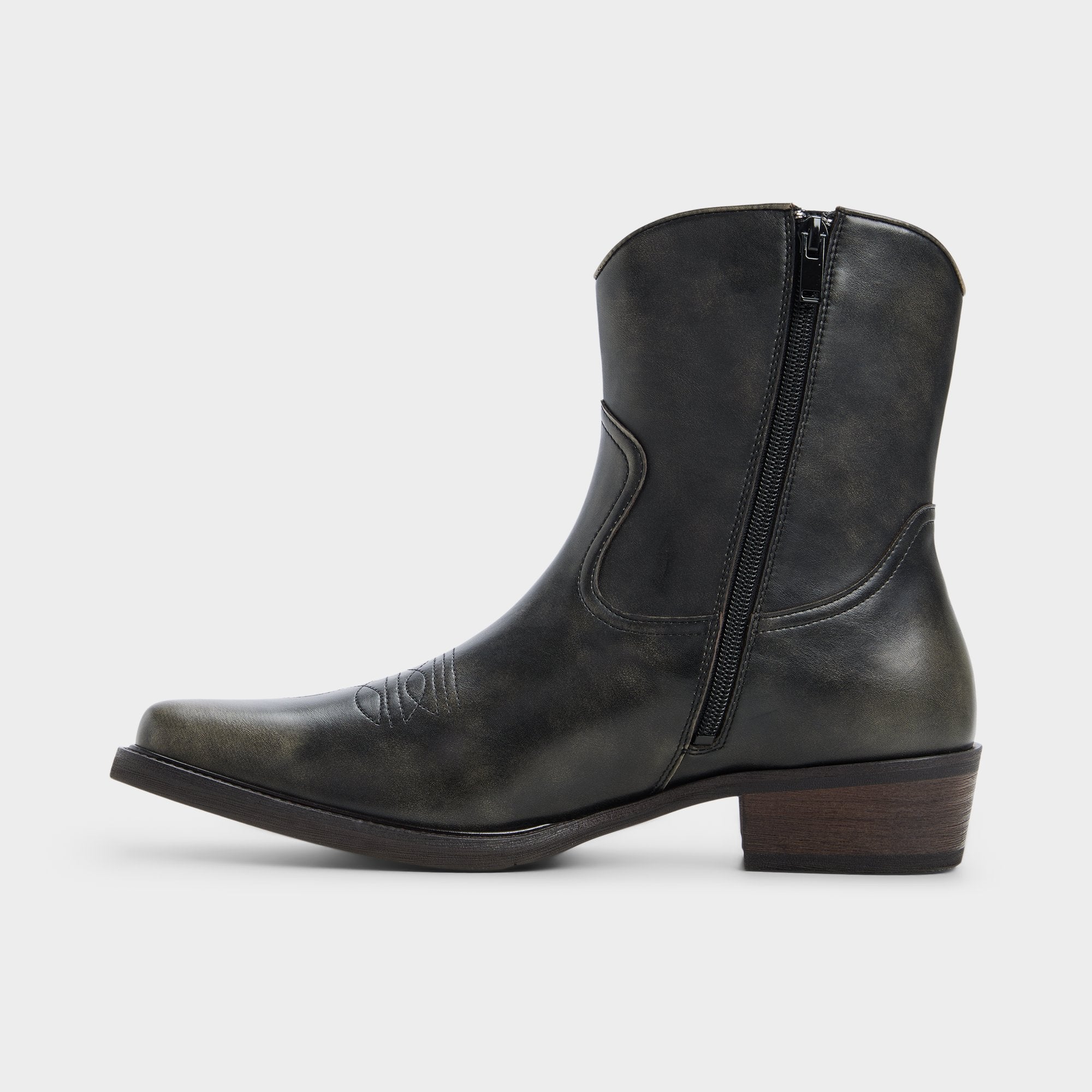 ALDO Wally bottes western noires délavées