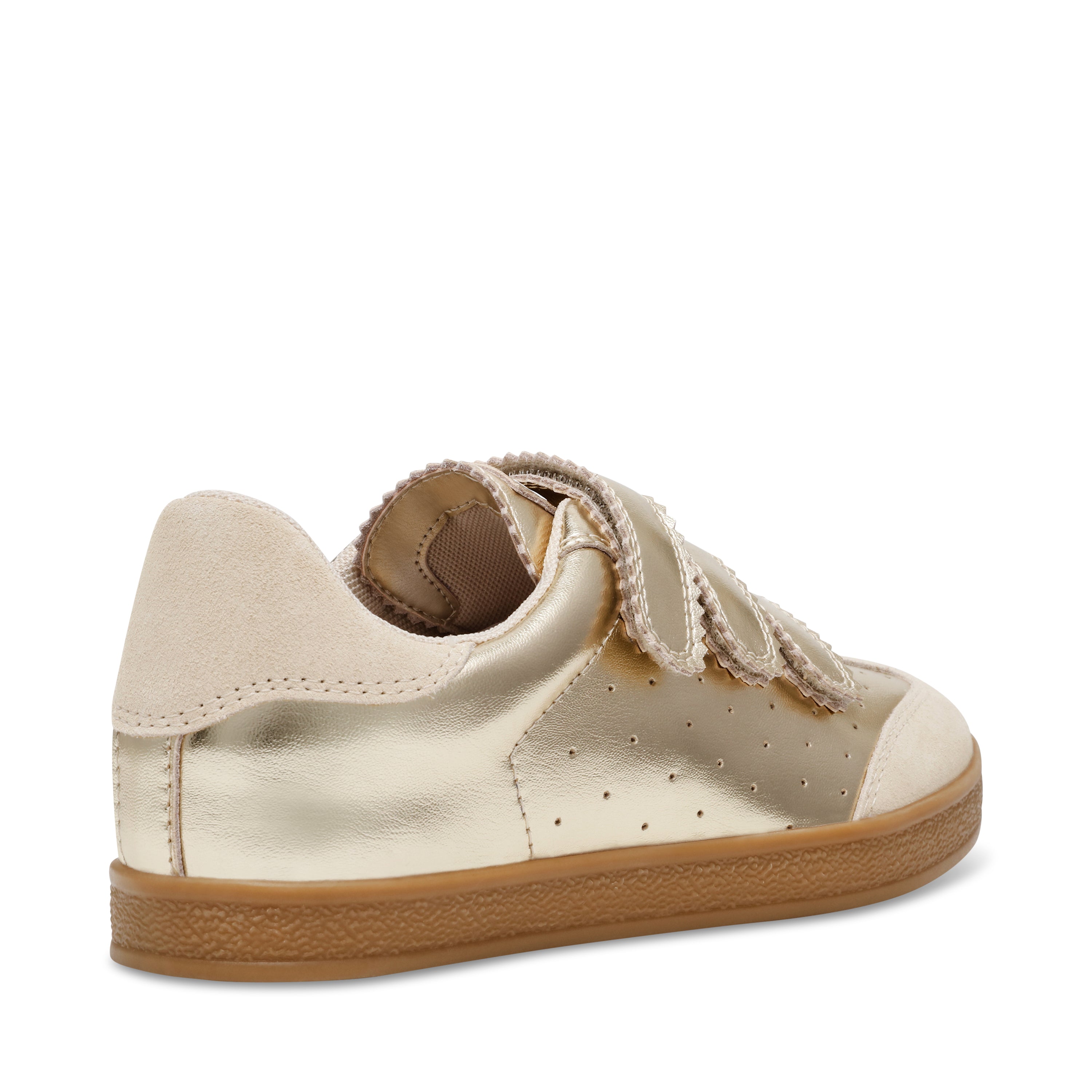 Steve Madden Daybreak baskets cuir doré scratch femme