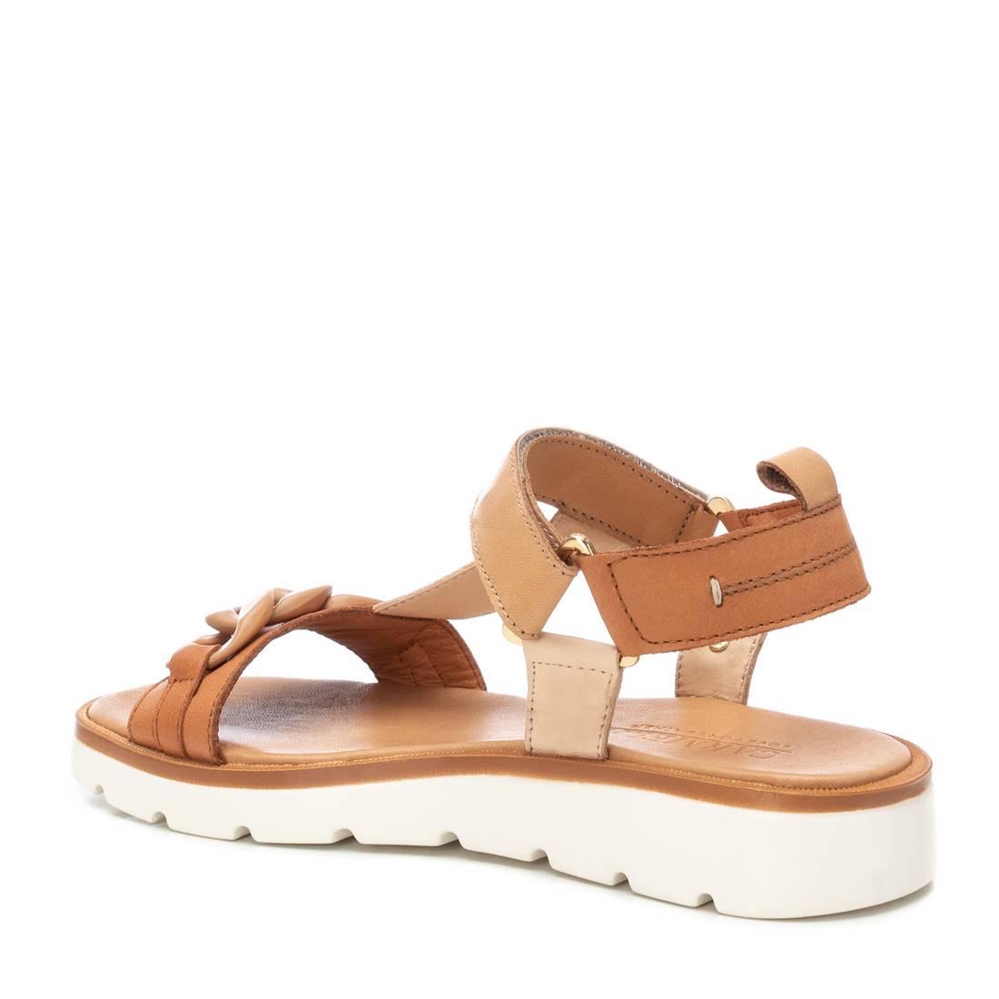 Carmela 16156202 sandale cuir marron talon plat