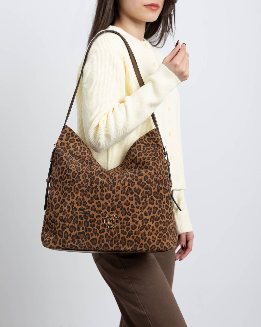 Carmela 186180 18618001 sac cuir léopard 35 cm