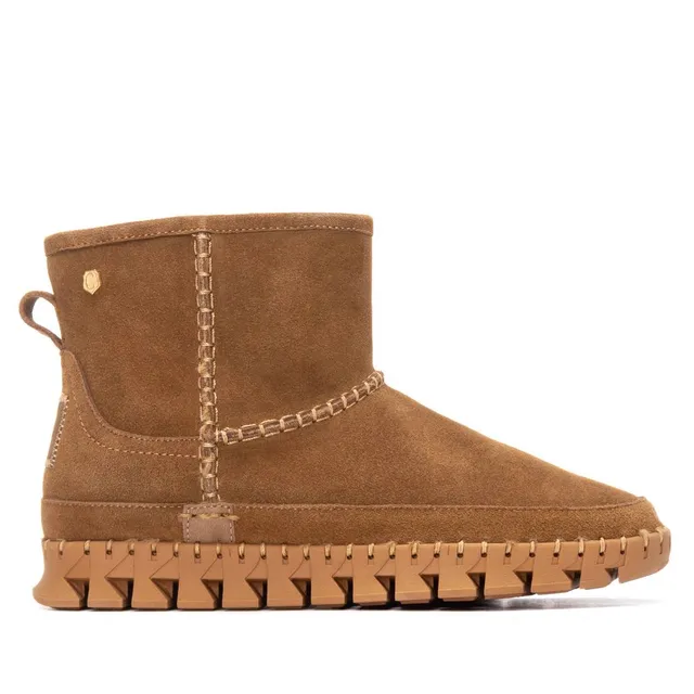 Carmela 16252901 bottines camel fourrées en cuir
