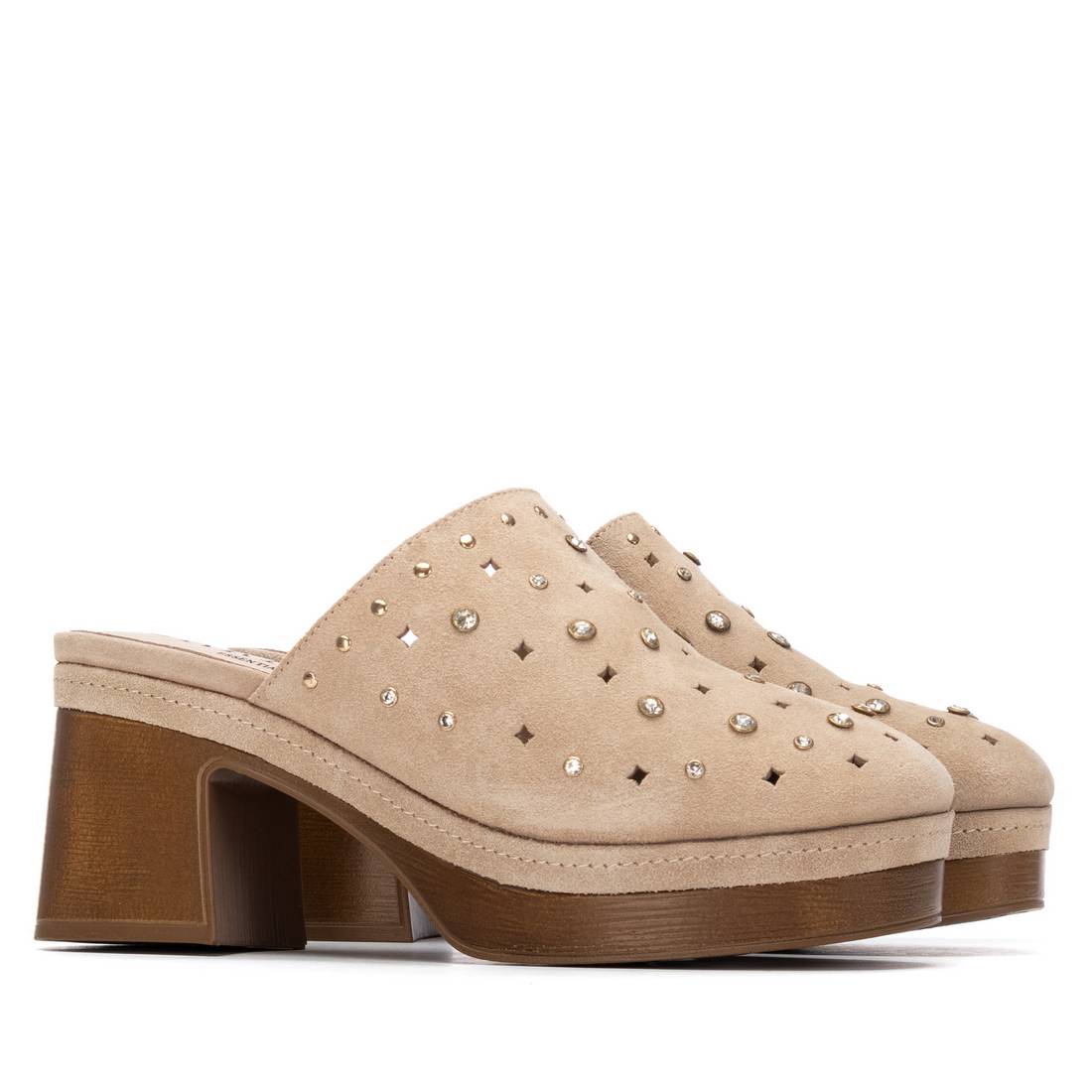 Carmela 16325602 sabot beige talon 8 cm serraje