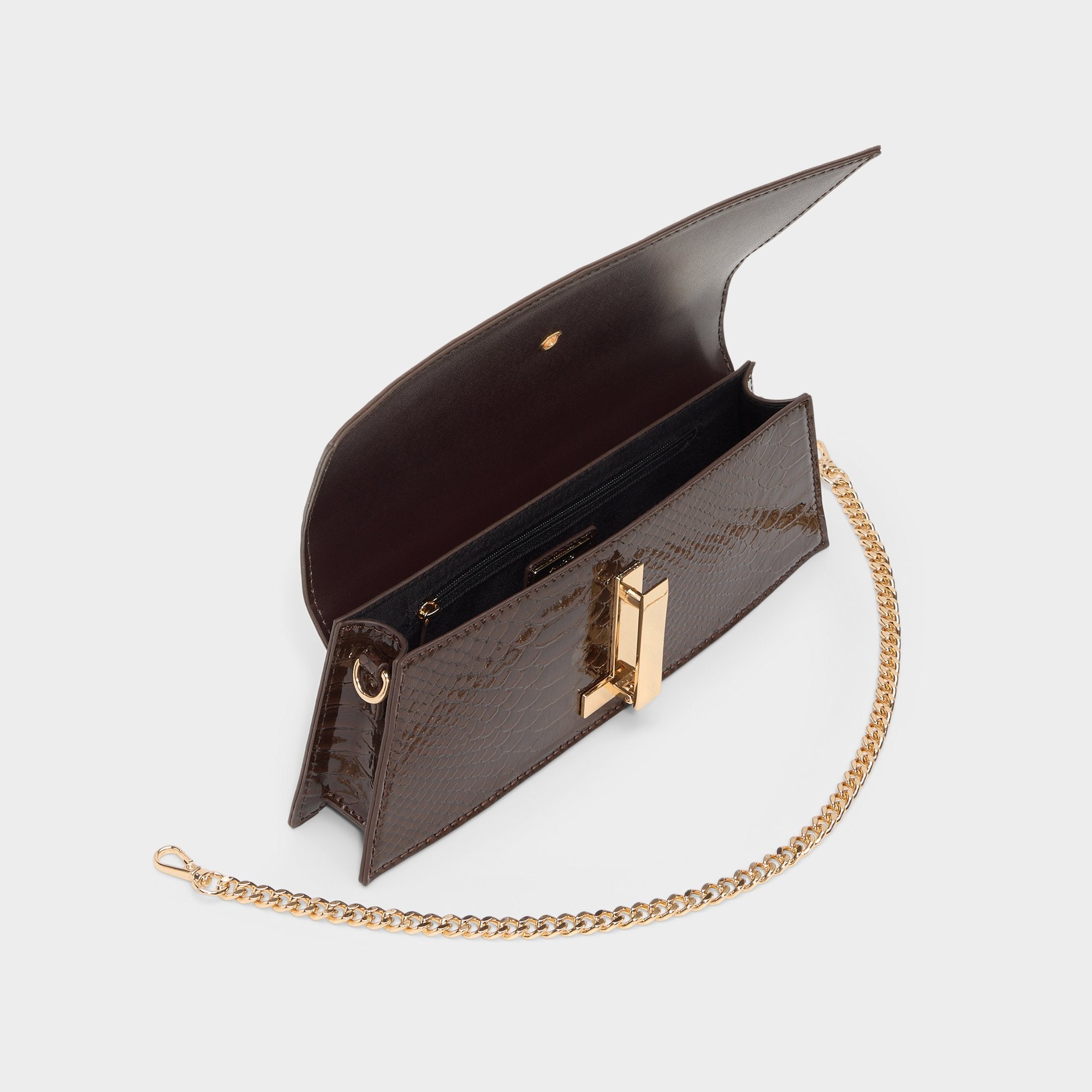 Aldo Mmychaelaa pochette marron imprimé animal