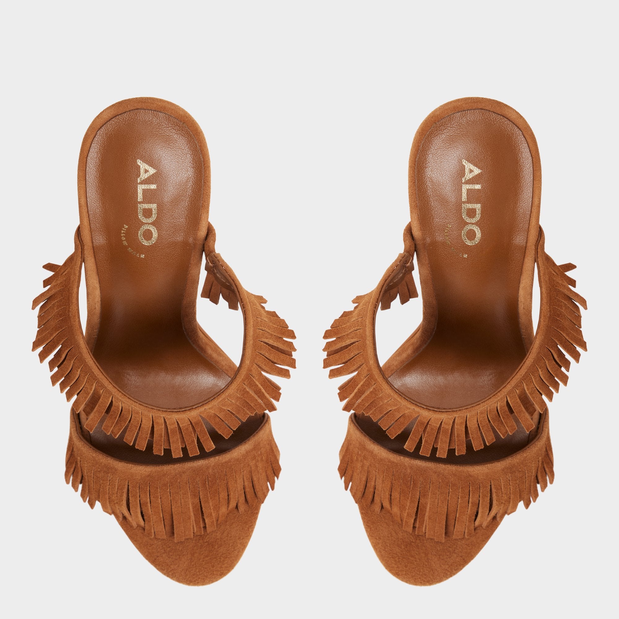 ALDO Nahanie escarpins suède camel à franges