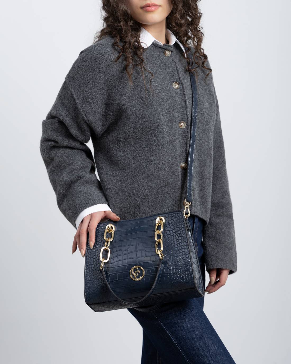 Carmela 18618104 sac bandoulière bleu marine coco