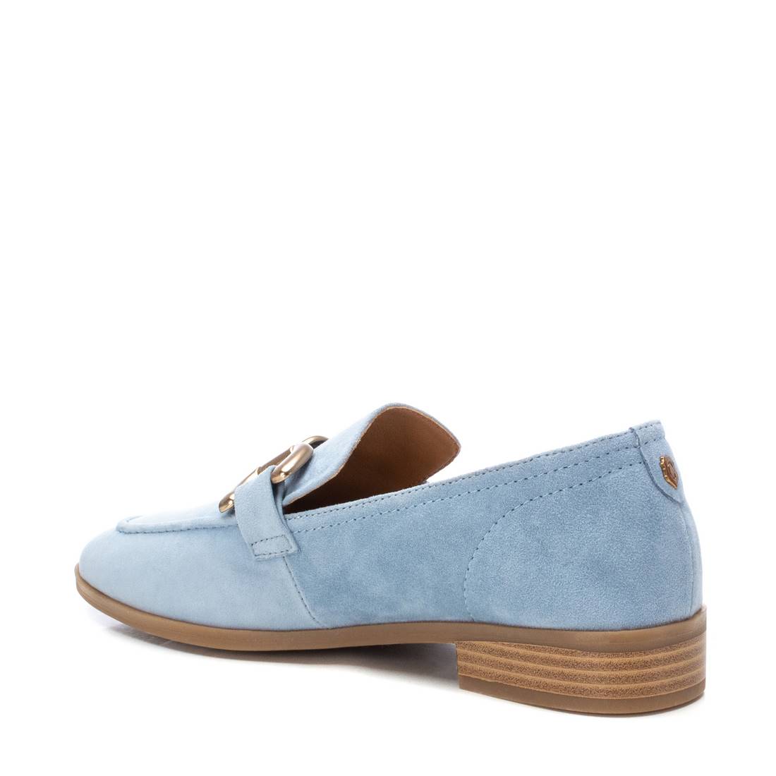 Carmela 16150304 Mocassins Femme Bleu Plat Cuir