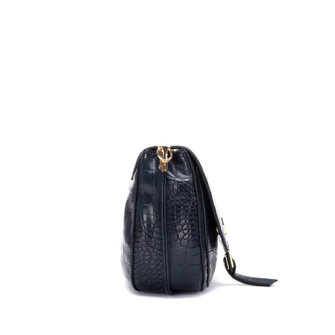 Carmela 18617205 sac bandoulière bleu marine effet coco