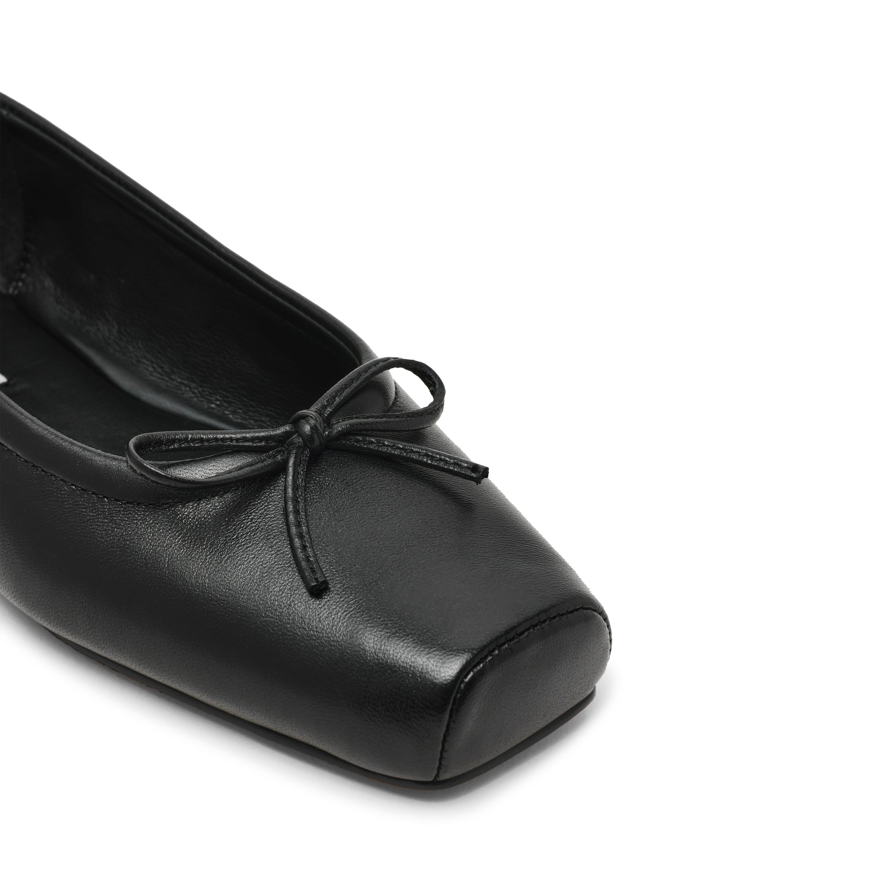 Steve Madden Eleve ballerine noire cuir slip-on