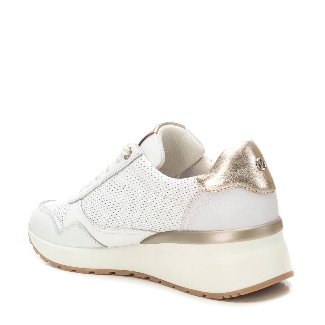 Carmela 16226801 baskets cuir blanc compensé 5cm
