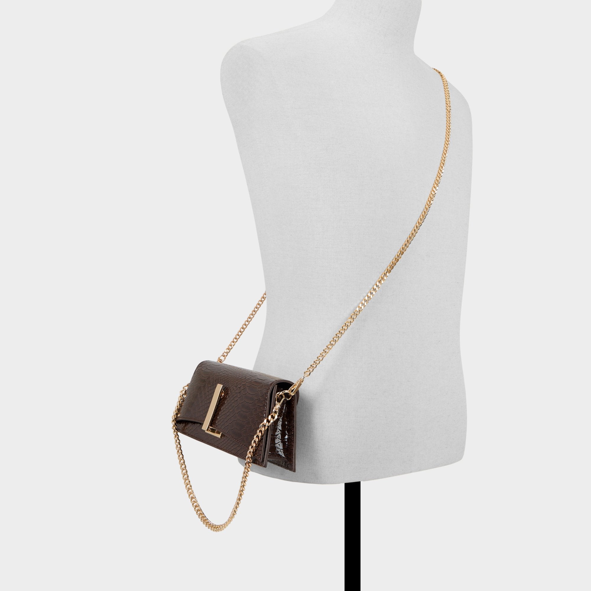 Aldo Mmychaelaa pochette marron imprimé animal