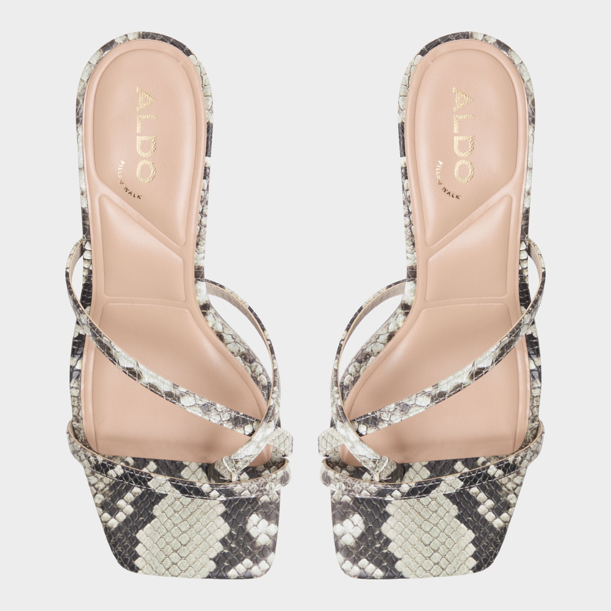 ALDO Calypsa sandales à talons brides blanches