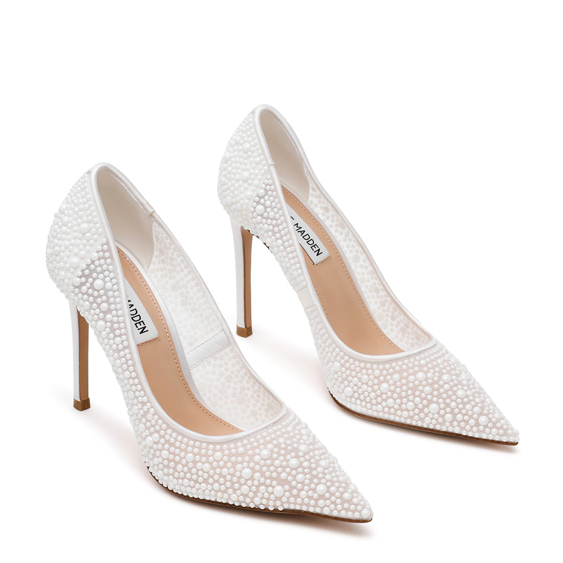 Steve Madden Thrive-P escarpin blanc perle talon 10 cm