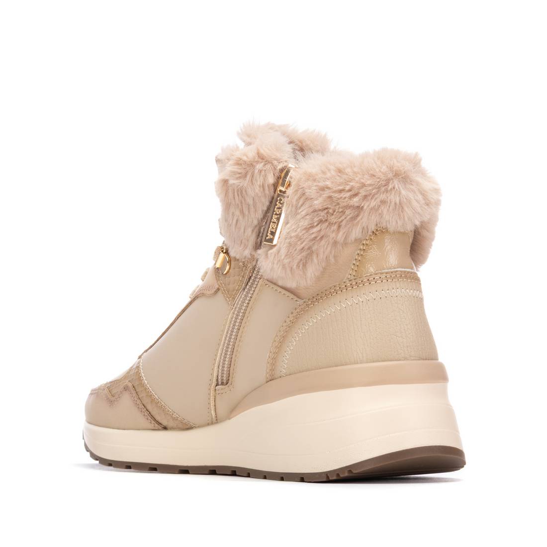 Carmela 16265401 bottine beige fourrée chaude