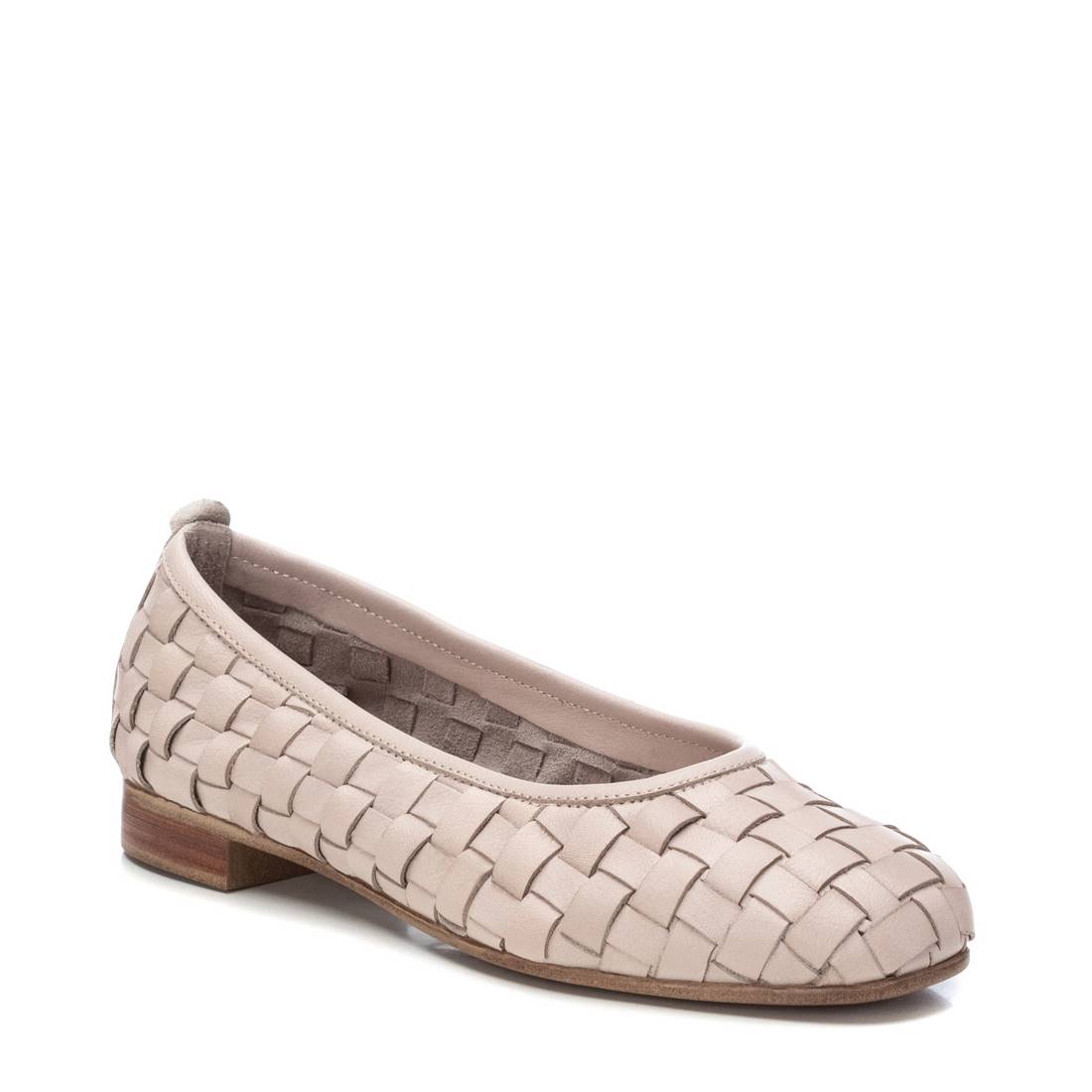 Carmela 16166204 ballerine cuir taupe tressé