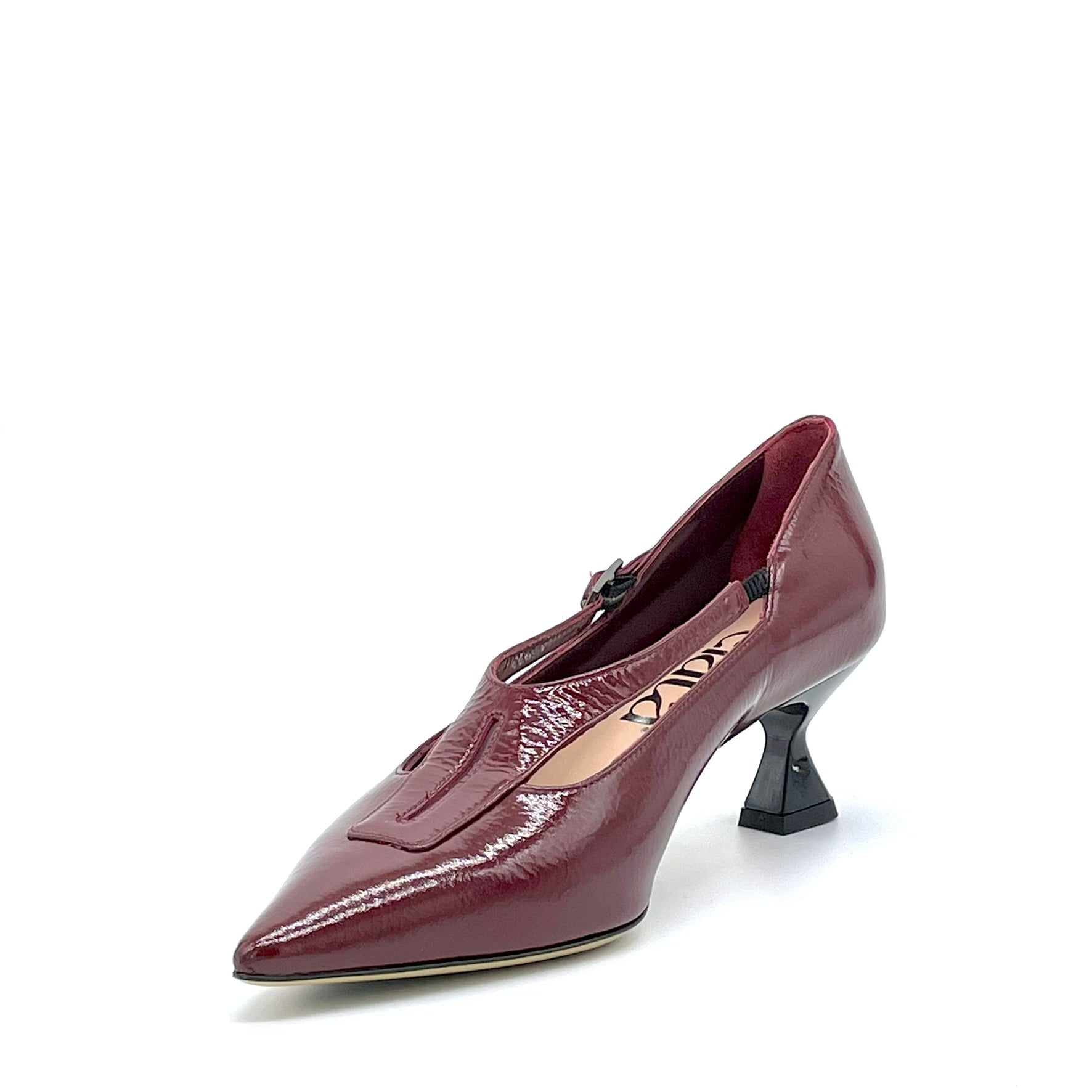 Elata 55508 escarpins T-bar vernis bordeaux 5,5 cm