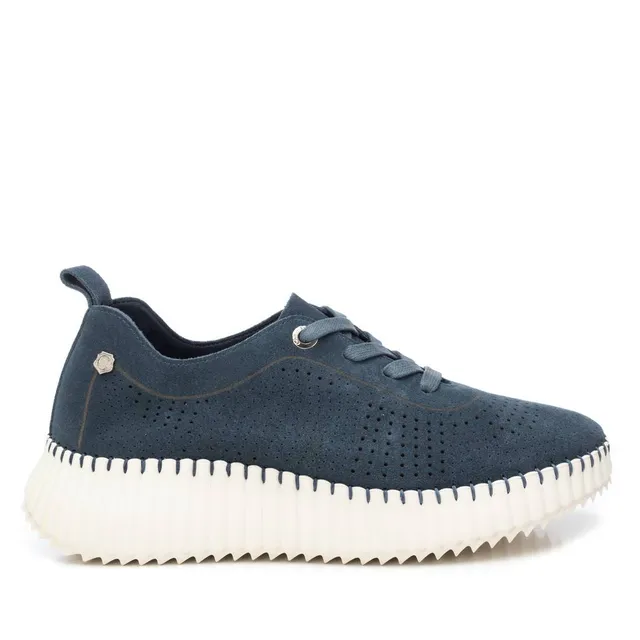 Carmela 16232505 mocassin cuir bleu marine lacets