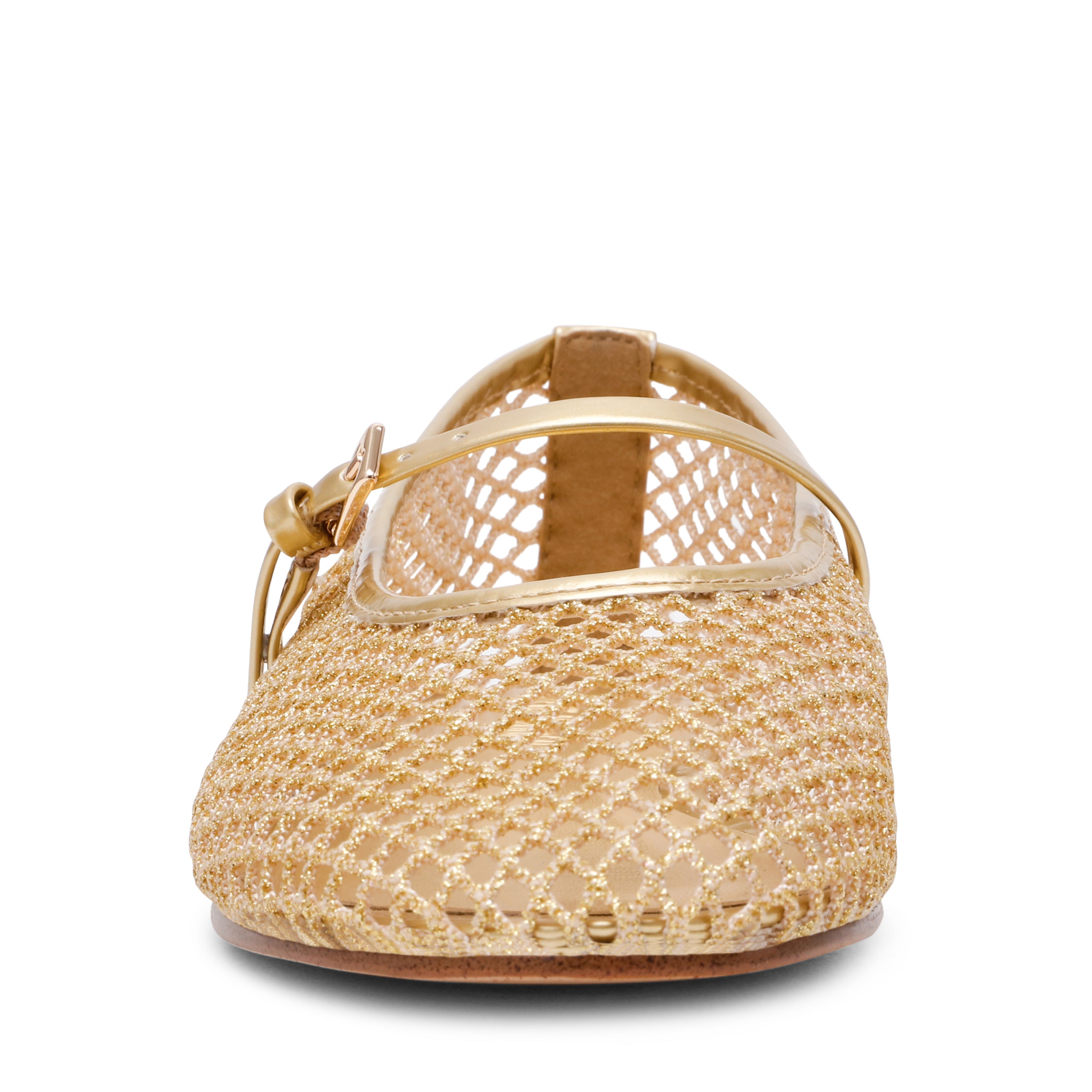 Steve Madden Mags ballerines dorées mesh boucle
