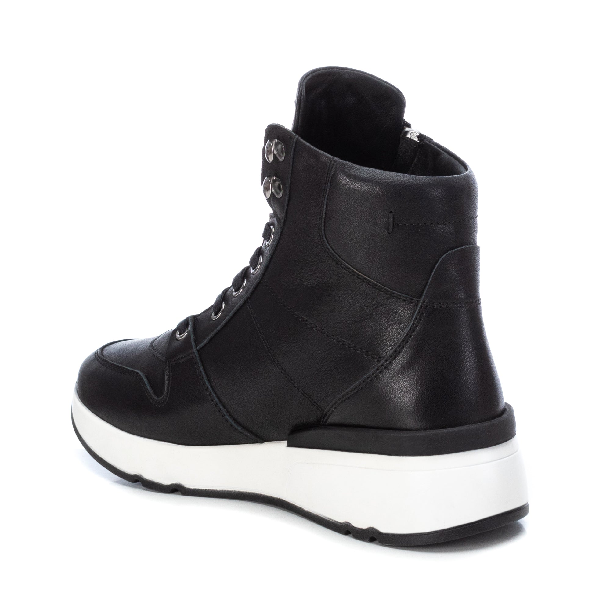 Carmela 16021501 basket femme noir cuir semelle 4 cm