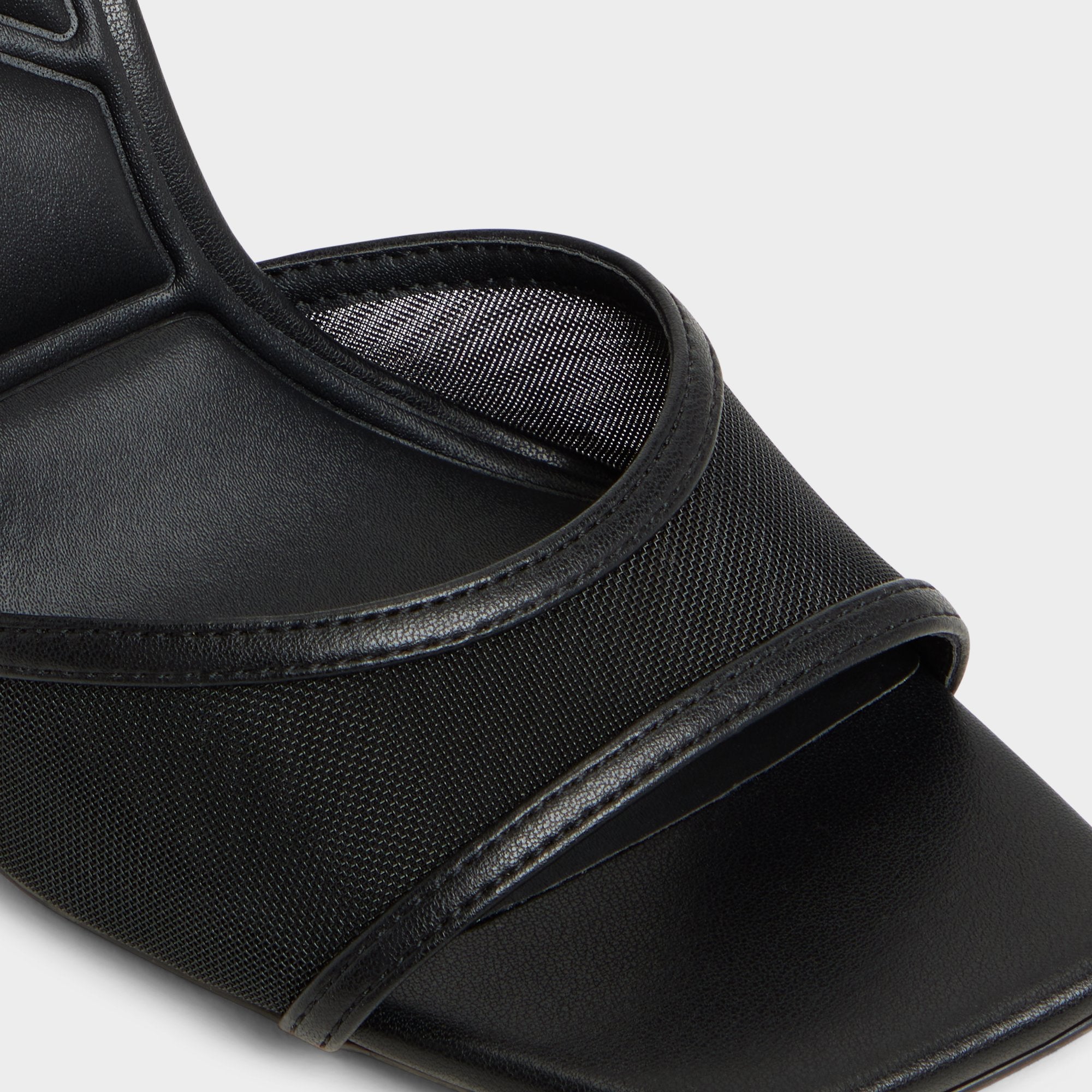ALDO Sharra sandales à talon noir mesh